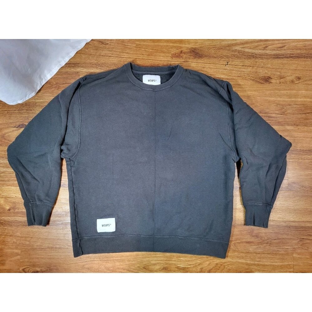 Wtaps Size X 02 BROWN Logo Patch Sweatshirt